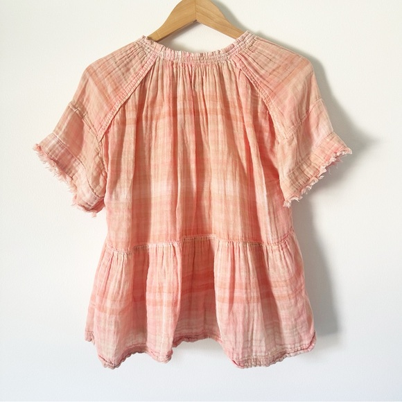 Anthropologie Pilcro and the Letterpress The Bette Babydoll Blouse Peach S - Picture 12 of 12